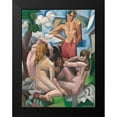 thumbnail image 2 of de La Fresnaye, Roger 12x14 Black Modern Framed Museum Art Print Titled - The Bathers, 2 of 5