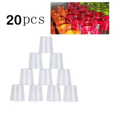 

Coopserbil Clear Plastic Disposable Party Shot Glasses Jelly Cups Tumblers Birthday