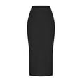 thumbnail image 3 of Weiqiqre Women's Skirts Classic Below Knee Pencil Skirt Stretch Line Midi Skirt of Business Casual Outfits, 3 of 5