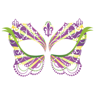Mardi Gras Decorations Porch Sign, Niyattn Mardi Gras Banner New Orleans Party  Decorations Mardi Gras Hanging Welcome Sign Garland for Home Masquerade  Party Outdoor Indoor Decor, 71 x 12 Inch 