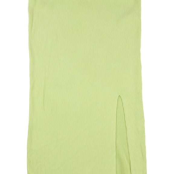 GUESS Womens Ribbed Midi Skirt, Green, X-Large