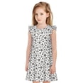 thumbnail image 1 of Fotbe Nautical Themed Simple Anchors Vestido de Dormir para Niñas de 3 a 10 Años, Mangas Cortas, Estilo Princesa, Pijama Camisón con Mangas Voladas-Large, 1 of 6