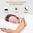 thumbnail image 2 of Deally Silk Sleep Mask, Eye Mask for Sleeping 4 Pcs, Soft Satin Eye Cover, Blindfold with Elastic Strap Night Eyeshade Travel Nap for Women Men, 2 of 7