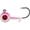 SUPER-GLO PINKY, variant on Northland Tungsten Panfish 1/16oz Round Ball Jighead #6 Super-Glo Pinky