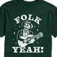 thumbnail image 2 of Instant Message - Guitar Skeleton Folk Yeah - Men's Short Sleeve Graphic T-Shirt, 2 of 6