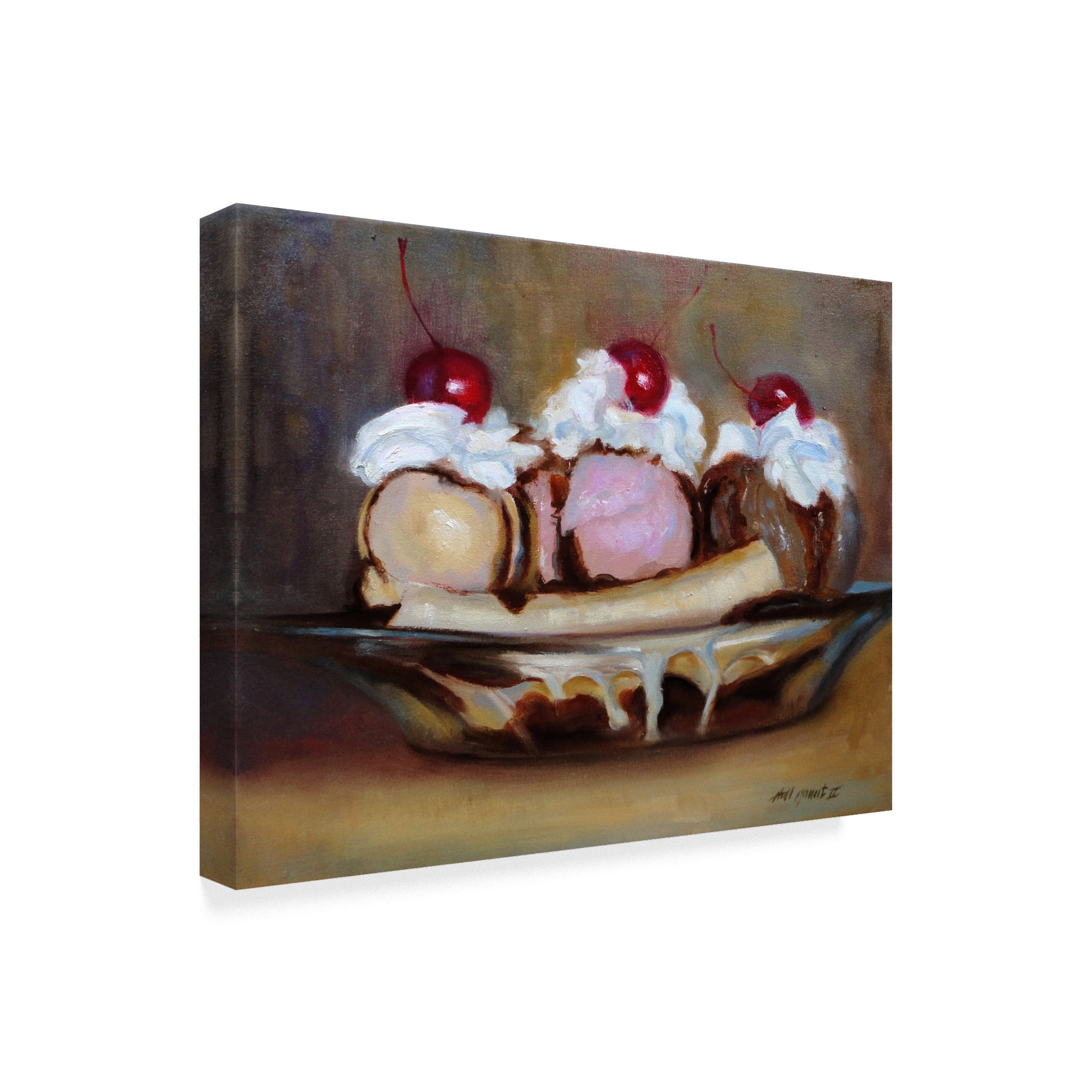 Trademark Fine Art 'Banana Split' Canvas Art by Hall Groat Ii