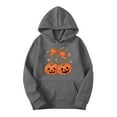 thumbnail image 6 of Craaazy Hoodies For Women Long Sleeve Hooded Sweatshirt Halloween Running Hooded Drawstring Tops With Pockets Gifts For Women, 6 of 6