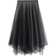 thumbnail image 1 of Falda de tul bicolor para mujer, falda plisada de encaje, falda plisada, 1 of 5