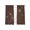 Brown, variant on Brown Floral Sheer Curtains 63 Inch Length 2 Panels Set, Spring Flower Voile Window Treatment Rod Pocket Curtains Sheers Drapes for Bedroom/Living Room/Kitchen 52x"63"x2