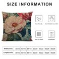 thumbnail image 5 of Chilfamy Flowers Wallpaper Leafy Branch Modern Rustic Decorative Couch Pillow Cases Zipper Home Decor 1PC High-Quality 22x22in, 5 of 5