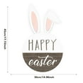 thumbnail image 3 of asddcavvf Set Of 2 Easter Welcome Signs Bunny Shaped & Round Wooden Door Hanging Decorations for Front Porch or Home Farmhouse Style Spring Deco Hanging Christmas Decorations, 3 of 5