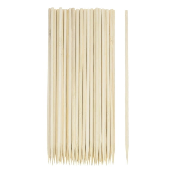 Uxcell 200pcs Bamboo Skewers Sticks 8 Inch 4mm Dia Natural Wooden Cocktail Picks