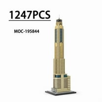 MOC-195844 Baiyoke Tower II Modular Building Blocks Set Skyscraper MOC Bricks Toys 1:800 1254pcs