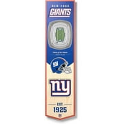 YouTheFan 0952862 8 x 32 in. NFL New York Giants 3D Stadium Banner - Metlife Stadium