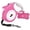 Pink, variant on Retractable Dog Leash with Light 15 Poop Bags, Dispenser 16ft Extendable Dog Walking Leash for Small Dogs up to 55 lbs, Non-Slip Handle - Pink