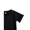 thumbnail image 4 of Kmbangi Little Boys Outfit Short Sleeve Top Printing/Solid Color Shorts, 4 of 8
