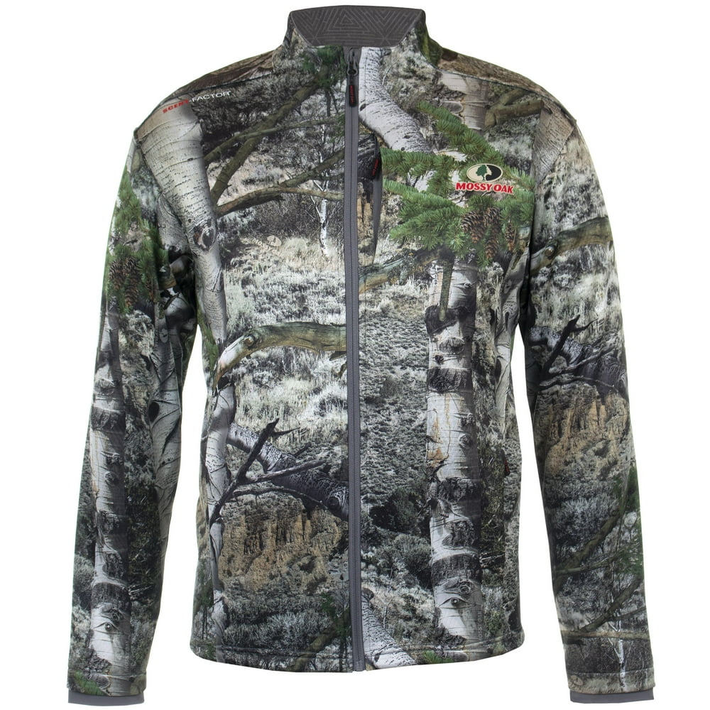 Mossy Oak Mens Techshell Jacket Mossy Oak Mountain Country Size Medium