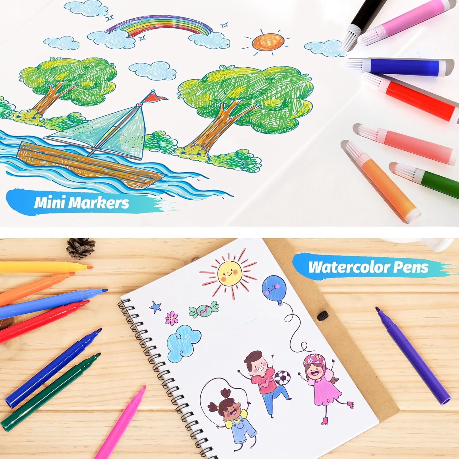 208 Pcs Art Supplies for Kids,Bexikou Drawing Art Kit Painting Art Set for Girls Boy, Art Kit Gift Box with Trifold Easel, Includes Pastels, Crayons, Colored Pencils, Coloring Book, Scissors