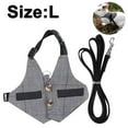 thumbnail image 1 of Rabbit Vest Harness and Leash Set Adjustable Formal Suit Style for Bunny Kitten Small Animal Walking, 1 of 8
