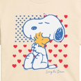 thumbnail image 2 of Peanuts - Snoopy Americana Heart Flag Cropped Graphic T-Shirt, 2 of 5