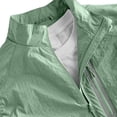 thumbnail image 4 of Mens Water Resistant Outerwear Vests Windproof Lightweight Softshell Vests Zip Pockets Sports Sleeveless Jacket Golf Vests for Men Big and Tall Size S-4XL Green, 4 of 9