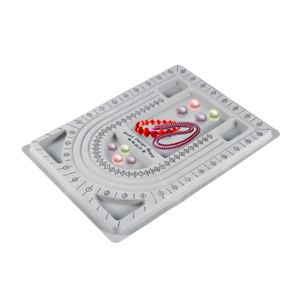 Cergrey Bead Board Necklace Beading Jewelry Organiser Tray Design DIY Craft Tool Necklace Holder Bead Design Organizer Walmart