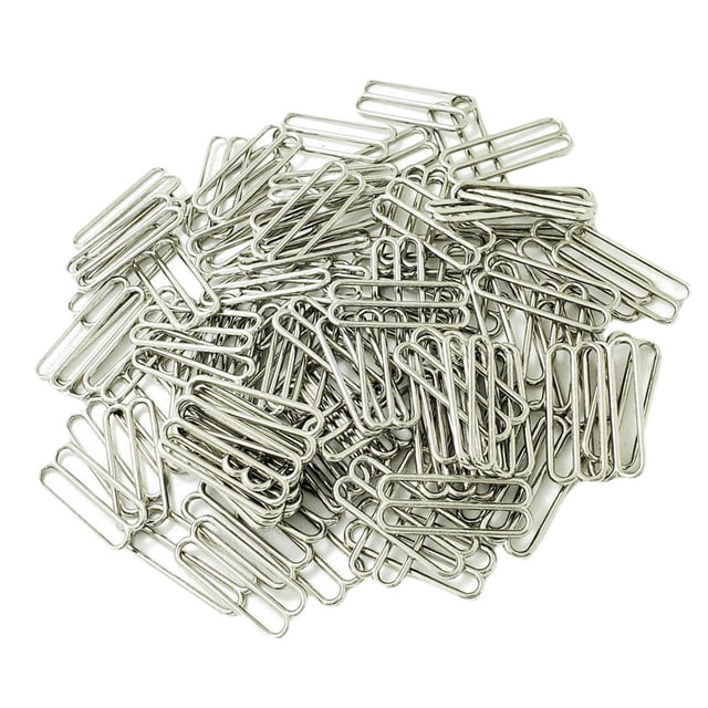 100pcs 25 mm Bikini con cierre Bikini con cierre Lencería de ajustable Anillos Hebillas para es, lencería y trajes d