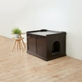 thumbnail image 3 of TRIXIE XL Cat Litter Box Enclosure Hidden Litter Indoor Cat Furniture Pet Home Side Table Brown, 3 of 8