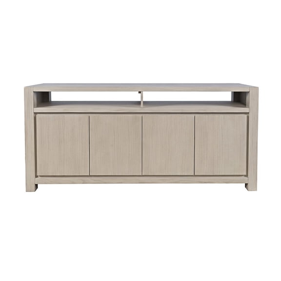 Jofran 70" Modern Transitional Media Console TV Stand with Four-Door Cabinet Storage