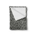 thumbnail image 2 of Black and White Soft Flannel Fleece Throw Blanket, Abstract White Guitars with Grunge Effect Classical Acoustic Music, Cozy Plush for Indoor and Outdoor Use, 50" x 60", White and Black, by Ambesonne, 2 of 5