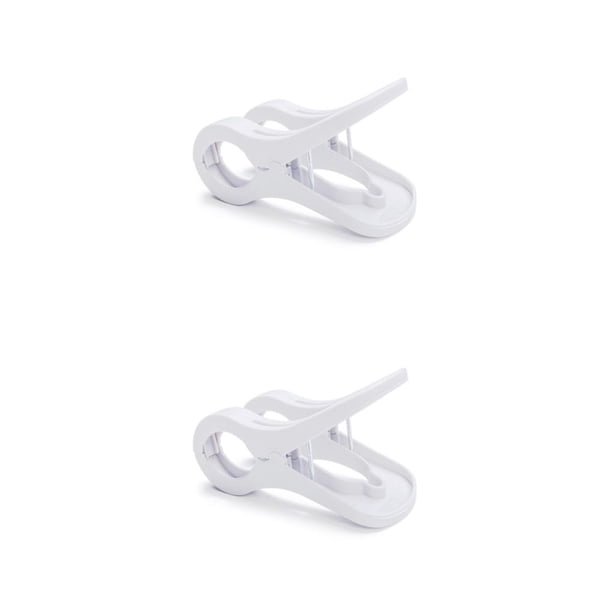Wosthever pinzas para ropa antideslizante para hogar 2Conjunto Blanco