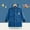 Dark Blue, variant on Cethrio Boys Mid-length Jackets, Cotton Printed Loose Fit Long Sleeve Fall Outerwear Dark Blue Size 12