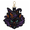 Purple Witch Cat A1, variant on Halloween Witch Cat Keychain, Premium Embroidered Black Cat Witch Pendant with Metal Clasp, Spooky Holiday Bag Charm for Keys Handbags Backpacks