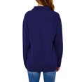 thumbnail image 3 of ManHanLi Women Merry Christmas Tree Print Zip Long Sleeve Lapel Collar Sweatshirt, 3 of 3