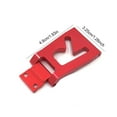 thumbnail image 4 of ZheElen Métal Arrière Plaque de Queue Télécommande 1:12 Mise à Niveau Modification Queue Réparation Pièce de Rechange pour Wltoys 124016 124018 Rouge, 4 of 7