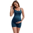 thumbnail image 4 of DARING DIVA Maternity Bodysuit Sleeveless U Neck Tank Top Shapewear Shorts M Blue, 4 of 6