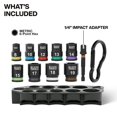 thumbnail image 2 of Klein Tools 33809M Grab-and-Go Impact Socket Set, Metric, 10-Piece Set with Sleeve, Carabiner, 3/8-Inch Drive, Color-Coded 8 mm, 10 mm, 12, 2 of 7
