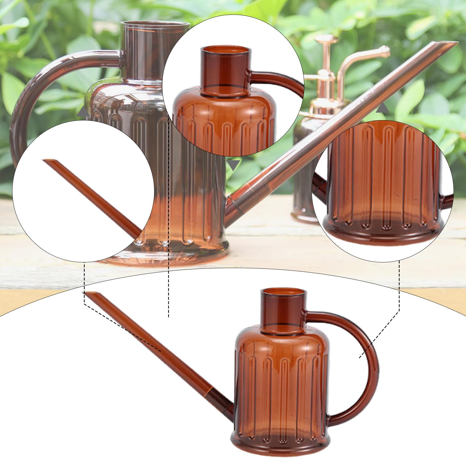 MAGIDEAL Garden Water Can 1000ml Small Watering Can for Indoor Plants Greenhouse Yard Brown