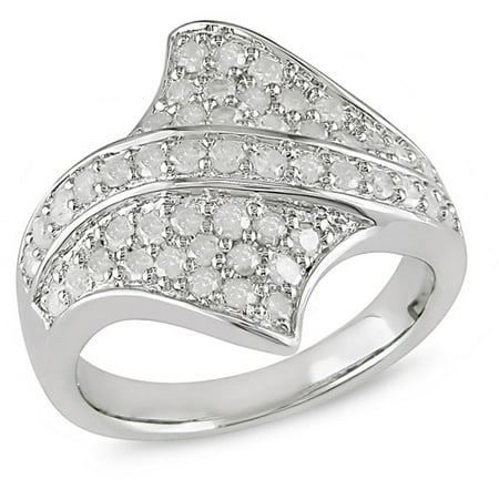 1 Carat T.W. Diamond Cocktail Ring in Sterling Silver