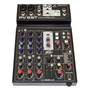 Peavey PV 6 BT 6 Channel Compact Mixing Mixer Console with Bluetooth + PVi 100 Microphone