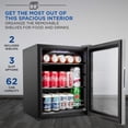 thumbnail image 3 of Refrigerador de bebidas Ivation 62 lata independiente 150 ml, 3 of 6