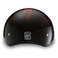 thumbnail image 3 of Daytona Helmets Slim Protective Motorcycle Half Helmet Skull Cap, Red, 3 of 6