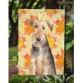 thumbnail image 3 of Carolines Treasures CK1821GF Fall Leaves Welsh Terrier Garden Size Flag, 3 of 3
