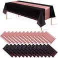 thumbnail image 1 of Juego de Manteles MASHAN 12 Negro Oro Rosa 137x274 cm, 1 of 7
