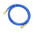 thumbnail image 5 of Uxcell 1.5m 1/4 SAE to 5/16 SAE Thread Connector 800PSI Refrigeration Charging Hose Tube Blue, 5 of 5