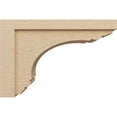 thumbnail image 3 of 8"W x 24"D x 16"H Classic Warren Rough Cedar Woodgrain TimberThane Corbel, Primed Tan, 3 of 6