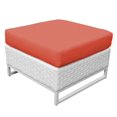 thumbnail image 1 of TK Classic Miami Ottoman Carré en Osier pour Patio Orange, 1 of 2