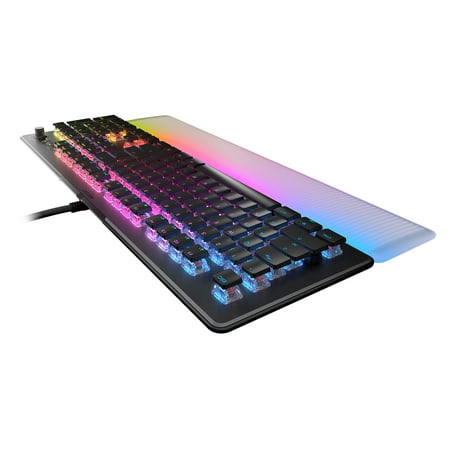 ROCCAT - Vulcan II Max Full-size Wired Keyboard with Optical Titan Switch, RGB Lighting, Aluminum Top Plate and Palm Rest - Black