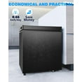 thumbnail image 6 of Crzoe 1.8 Cu.Ft Chest Freezer with Removable Basket and Bottom Defrost Water Drain Freestanding Mini Freezer with Adjustable 7 Thermostat for Home/Apartment, Black, 6 of 8