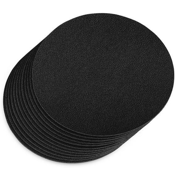WHAMVOX 12 Pcs Drink Coasters Black Coasters Desk Coasters For Office Table Coasters For Drinks Cup Coasters For Car